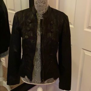 Free People Vegan black  leather Jacket
